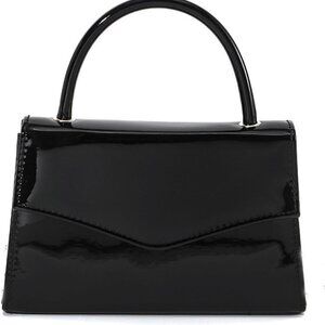 Sophisticated Black Glitter Clutch Purse with Chain Strap - Perfect Gift for Her